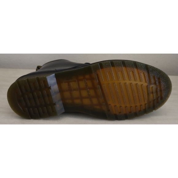 Dr. Martens Men 11 Women 12 Black 101 YS Smooth Leather Lace-Up Ankle Boots - Picture 10 of 12